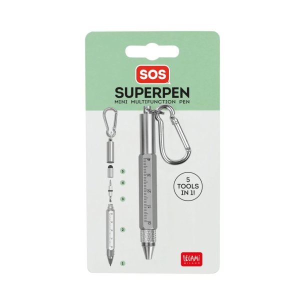 SOS Superpen, mini-multifunktionspen 