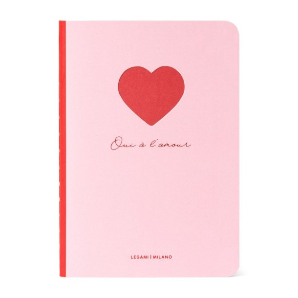 Notesbog, Quaderno Small, Linjeret, Heart 